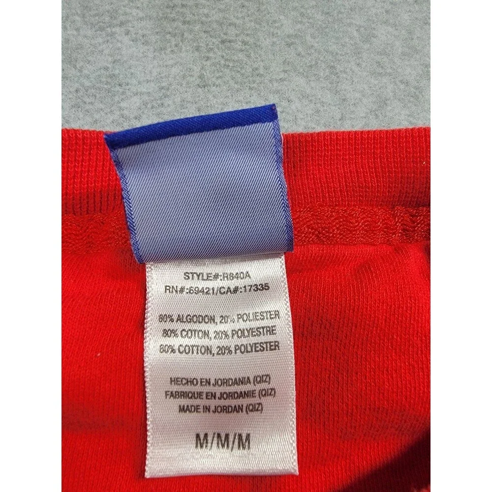 Vintage Reebok Kansas City‎ Chiefs Sweater Mens M Red Sweatshirt BLEACH NFL Y2K